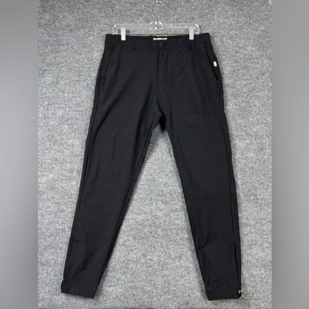 Onia Pants Mens Size 32x29 Black Stretch Tech Jogger Athletic Tapered Gym Casual